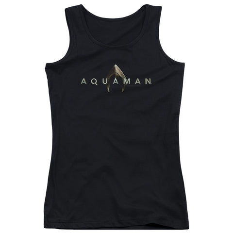 Aquaman Movie/logo-juniors Tank Top  -black