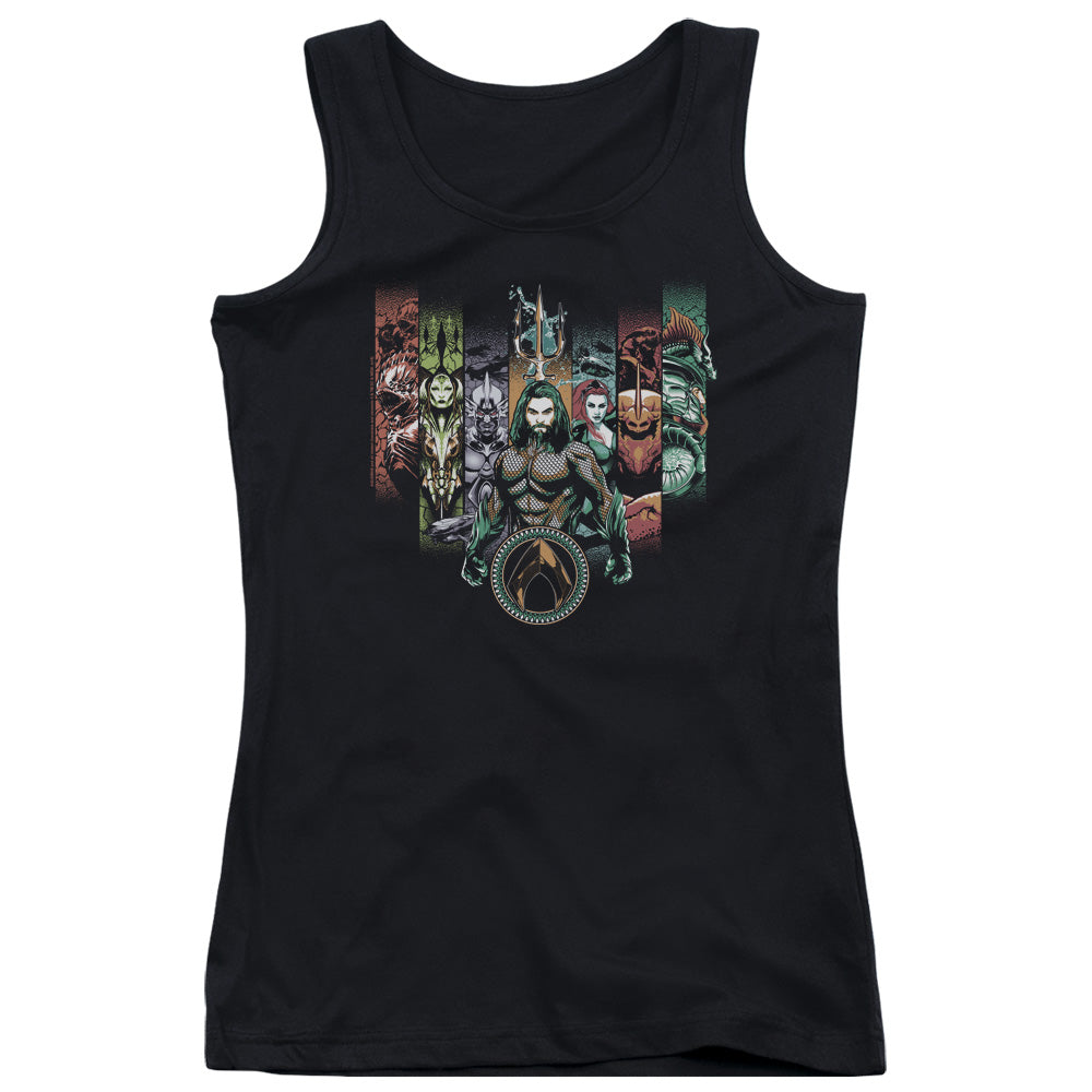 Aquaman Movie/unite The Kingdoms-juniors Tank Top  -black