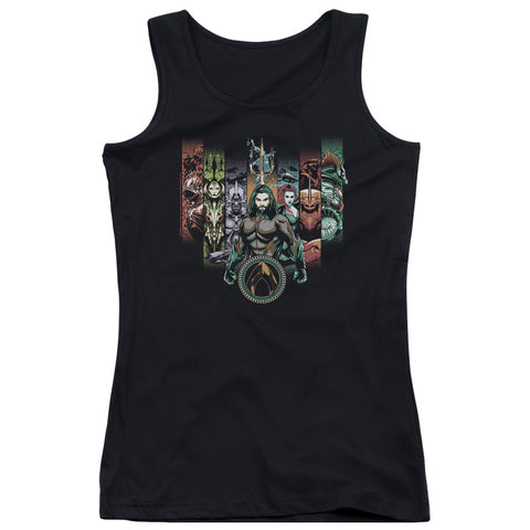 Aquaman Movie/unite The Kingdoms-juniors Tank Top  -black