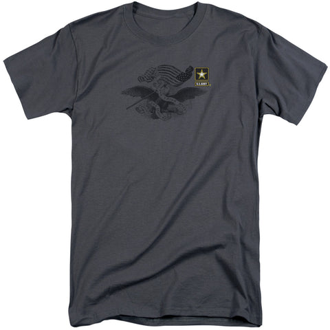 Army/left Chest-s/s Adult Tall-charcoal