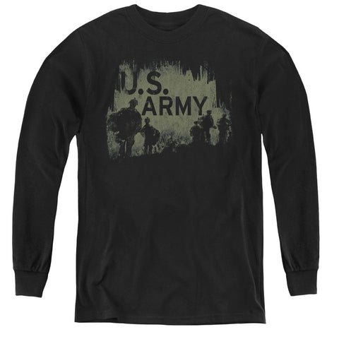Army/soldiers - Youth Long Sleeve Tee - Black