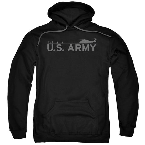 Army/helicopter-adult Pull-over Hoodie-black
