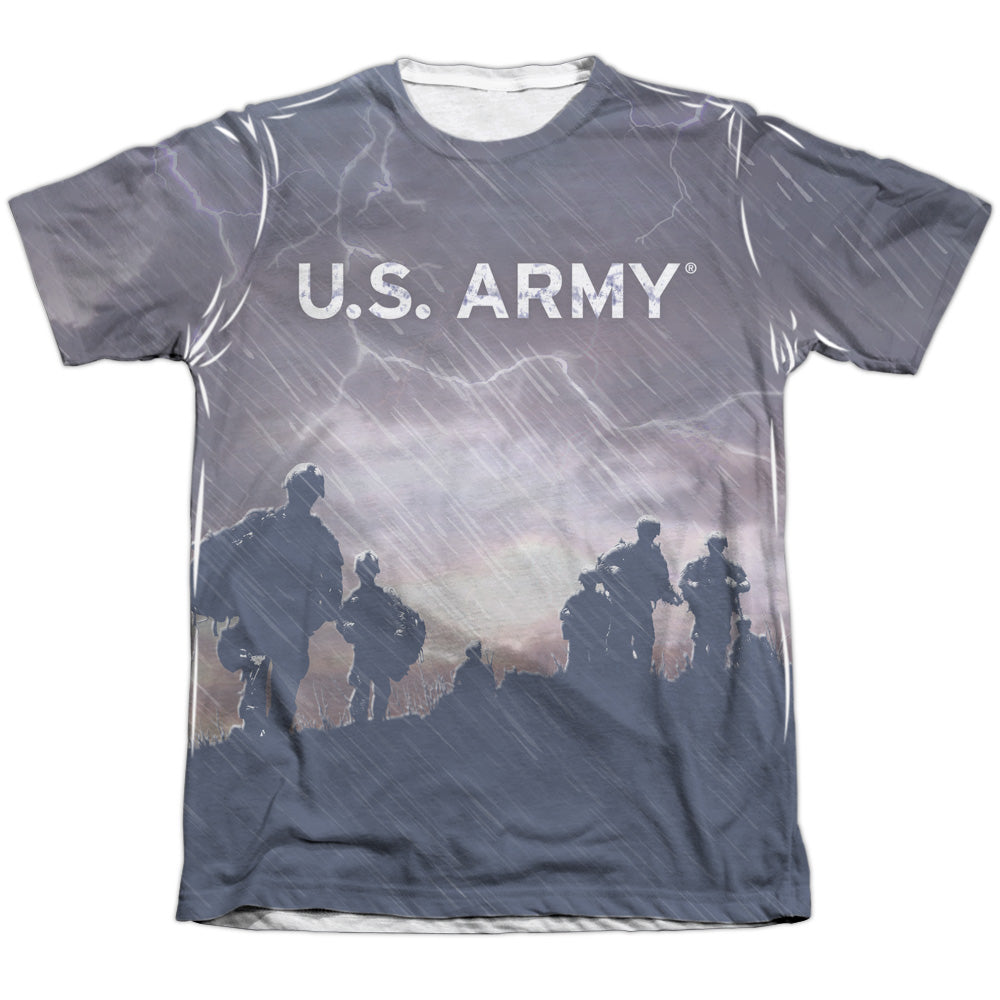Army/up Hill-adult Poly/cotton S/s Tee-white