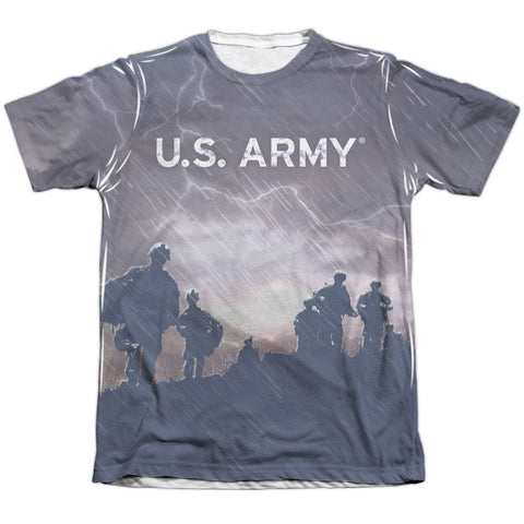 Army/up Hill-adult Poly/cotton S/s Tee-white