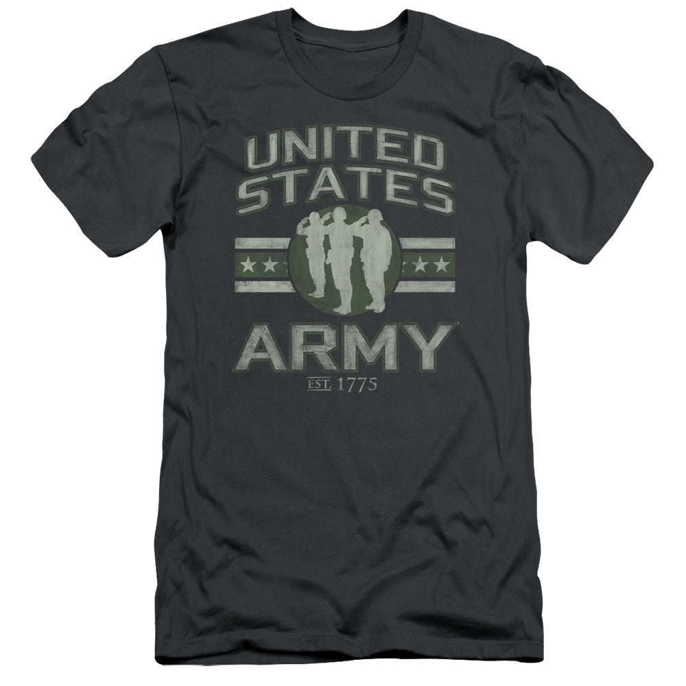 Army/united States Army-s/s Adult 30/1-charcoal