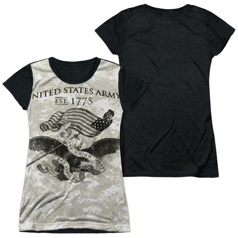 Army/union-s/s Junior Poly Black Back-white