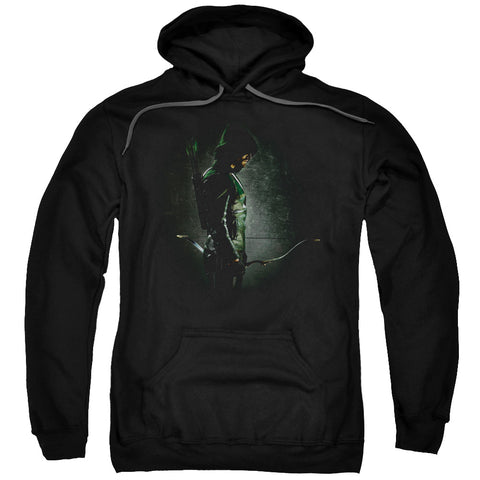Arrow/in The Shadows-adult Pull-over Hoodie-black