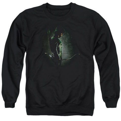 Arrow/in The Shadows - Adult Crewneck Sweatshirt - Black