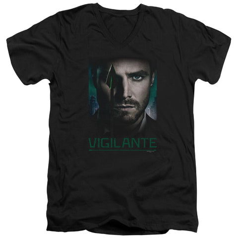 Arrow/good Eye-s/s Adult V-neck 30/1-black