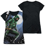 Junior Cap Sleeve 100% Poly Black Back