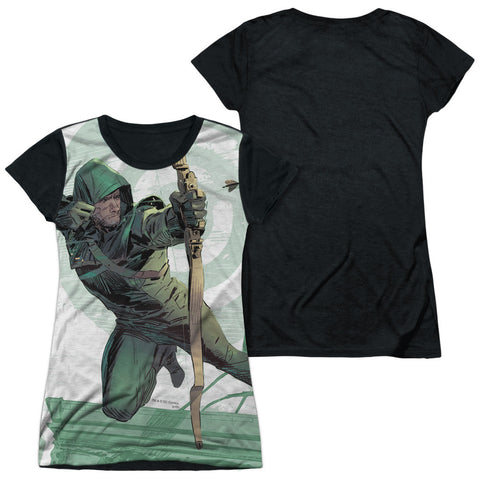 Junior Cap Sleeve 100% Poly Black Back