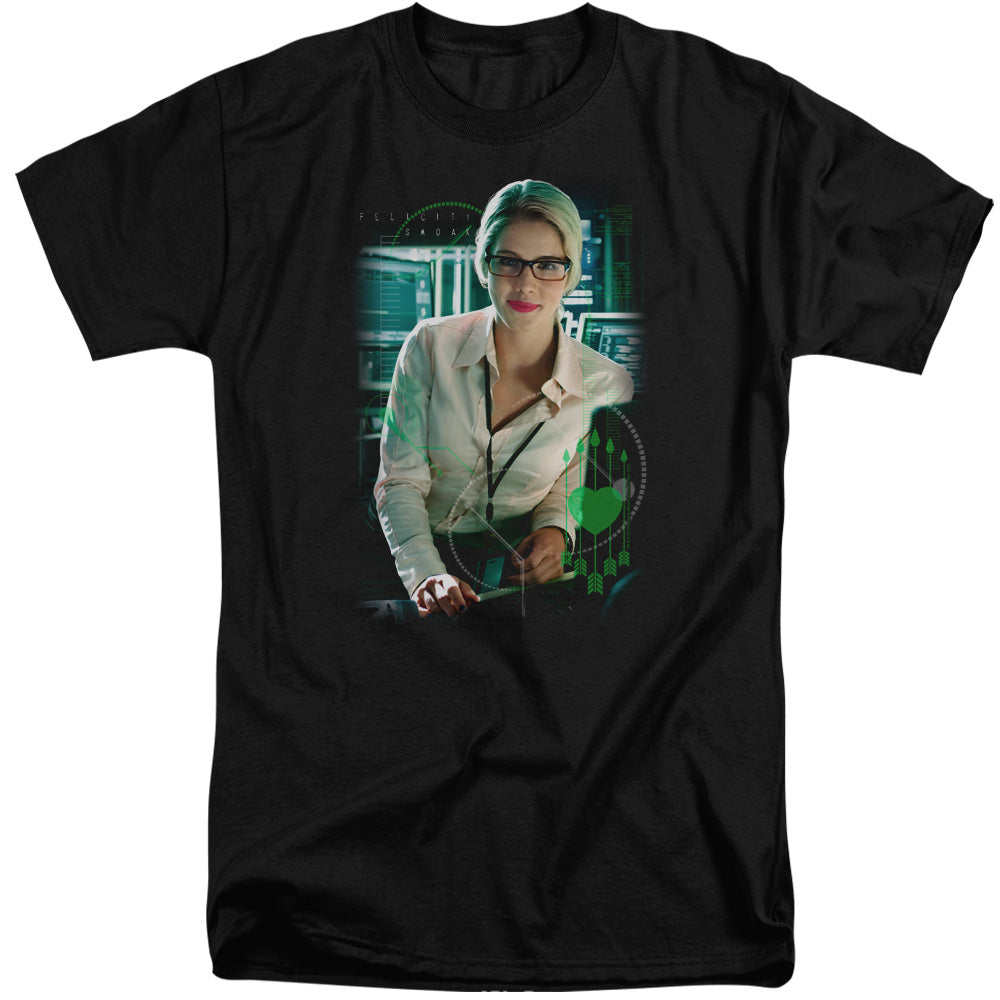 Arrow/felicity Smoak-s/s Adult Tall 18/1-black