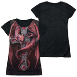 Junior Cap Sleeve 100% Poly Black Back