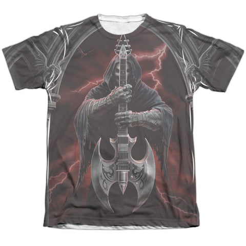Anne Stokes/rock God-adult Poly/cotton S/s Tee-white