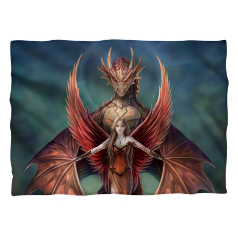 Anne Stokes/copperwing-pillow Case-white
