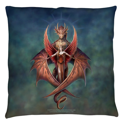 Anne Stokes/copperwing - Throw Pillow