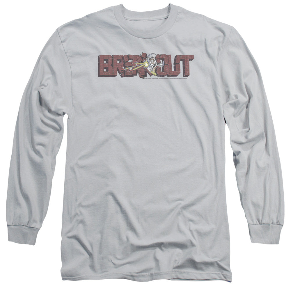 Atari/breakout Distressed-l/s Adult 18/1-silver