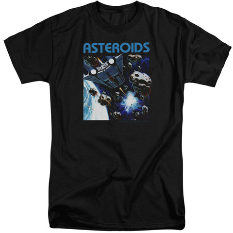 Atari/2600 Asteroids-s/s Adult Tall 18/1-black