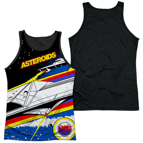 Adult 100% Poly Tank Top Black Back