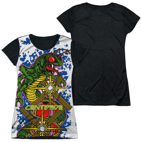 Junior Cap Sleeve 100% Poly Black Back