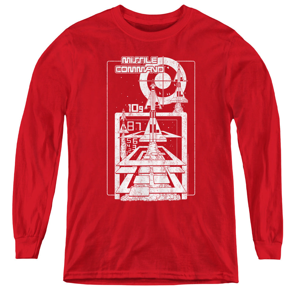 Atari/lift Off-youth Long Sleeve Tee-red