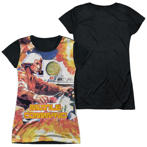 Junior Cap Sleeve 100% Poly Black Back