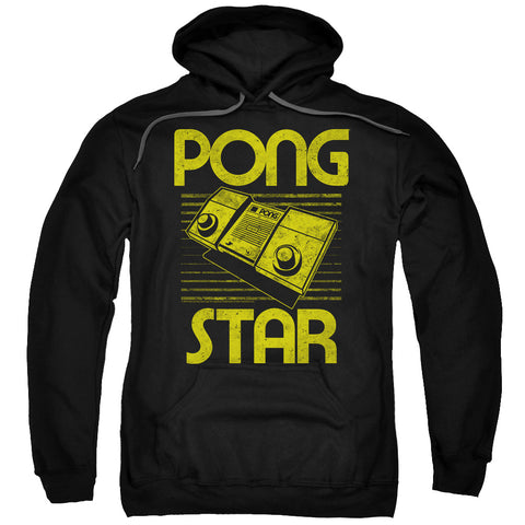 Atari/star-adult Pull-over Hoodie-black