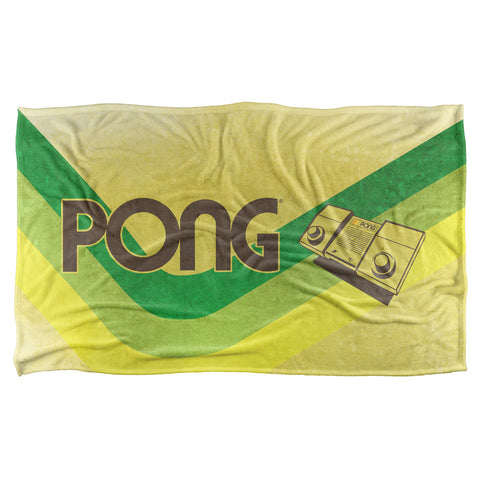 Atari/pong Lines-silky Touch Blanket-white
