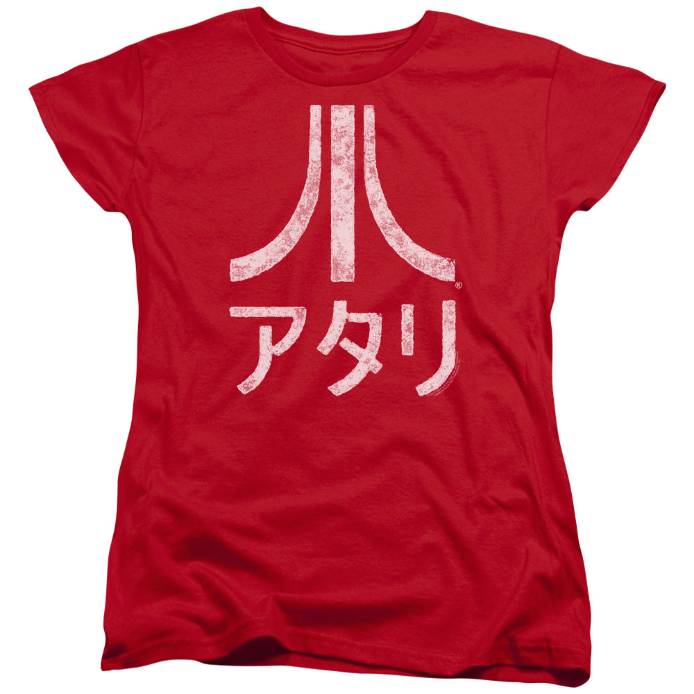 Atari/rough Kanji-s/s Women's Tee-red