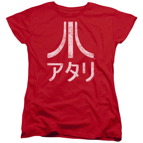 Atari/rough Kanji-s/s Women's Tee-red