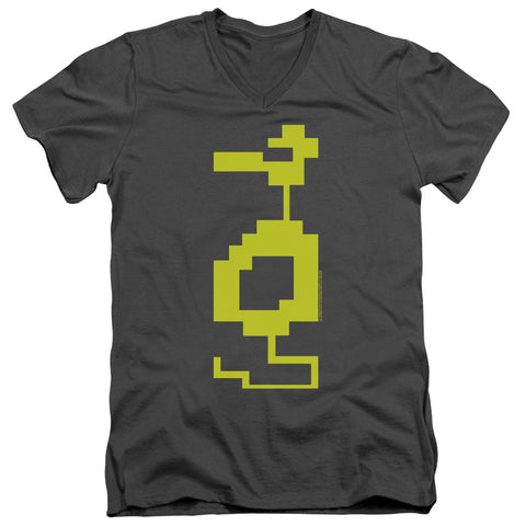 Atari/dragon-s/s Adult V-neck 30/1-charcoal