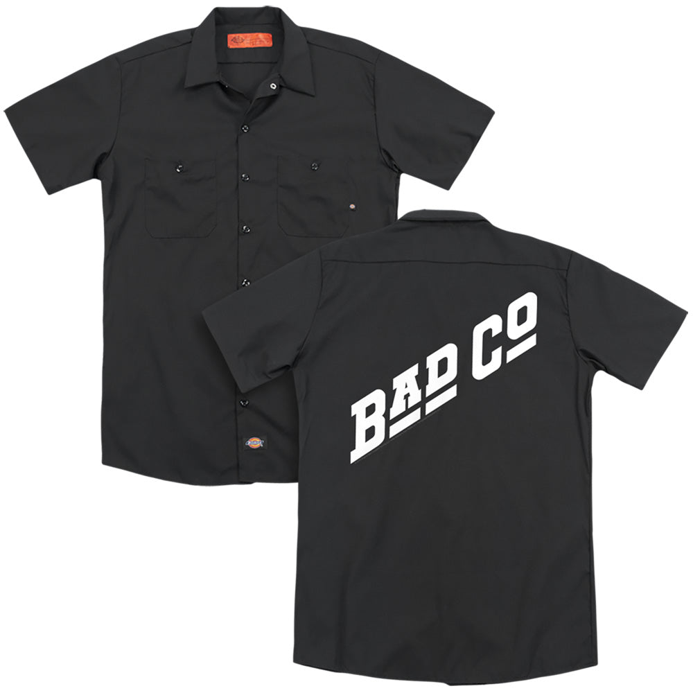 Bad Company/bad Co Logo (back Print) - Adult Work Shirt - Black