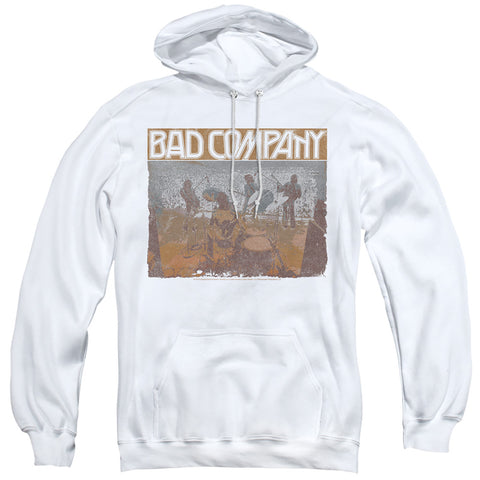 Bad Company/swan Song-adult Pull-over Hoodie-white