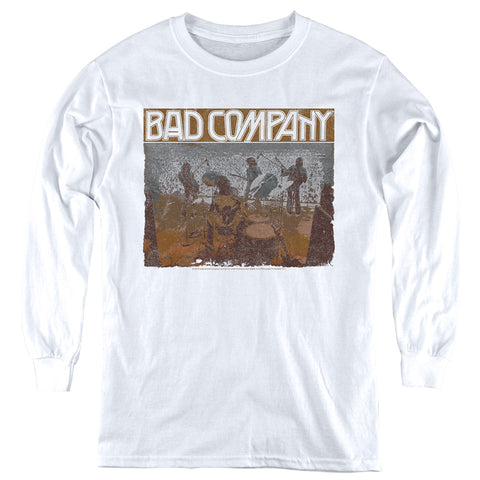 Bad Company/swan Song-youth Long Sleeve-white