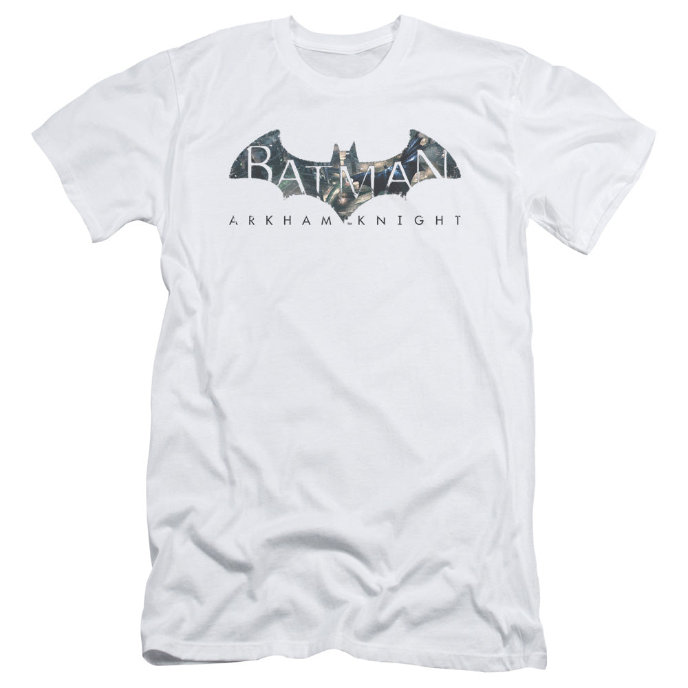 Batman Arkham Knight/descending Logo-s/s Adult 30/1-white
