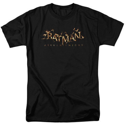 Batman Arkham Knight/ak Flame Logo-s/s Adult 18/1-black