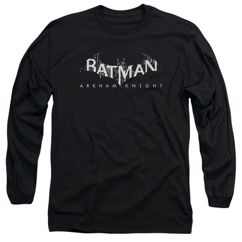Batman Arkham Knight/ak Splinter Logo-l/s Adult 18/1-black