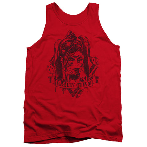 Batman Arkham Knight/diamond-adult Tank-red