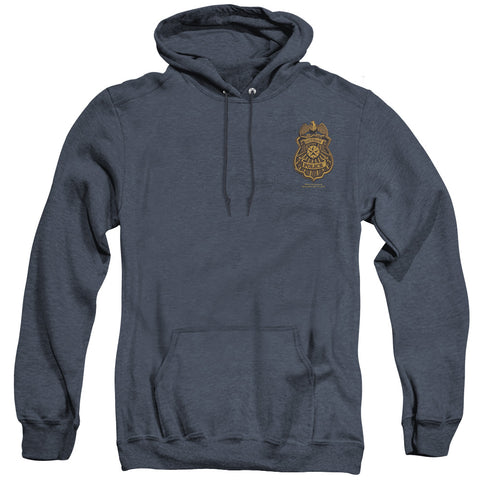 Batman Arkham Knight/gotham Badge-adult Heather Hoodie-navy