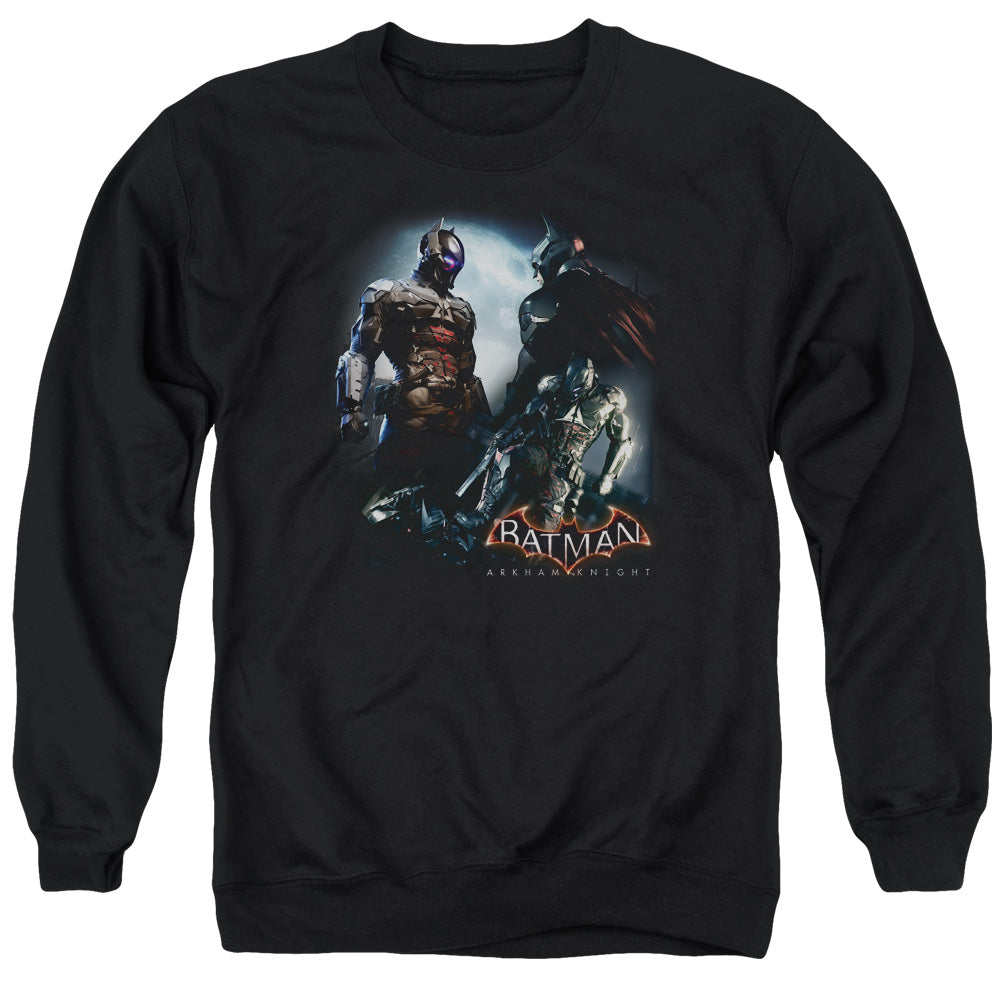 Batman Arkham Knight/face Off - Adult Crewneck Sweatshirt - Black