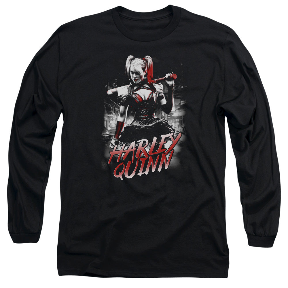 Batman Arkham Knight/quinn City-l/s Adult 18/1-black