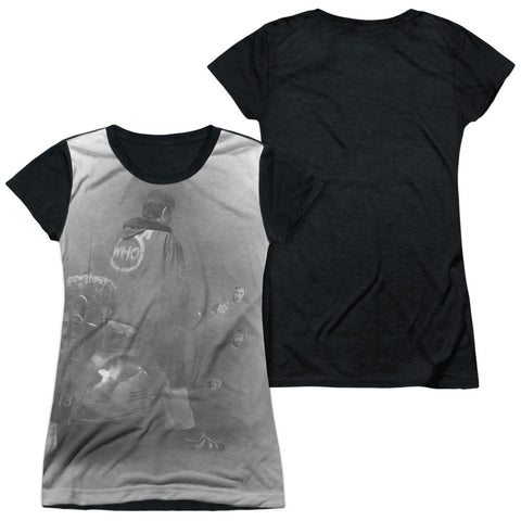Junior Cap Sleeve 100% Poly Black Back