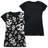 Junior Cap Sleeve 100% Poly Black Back