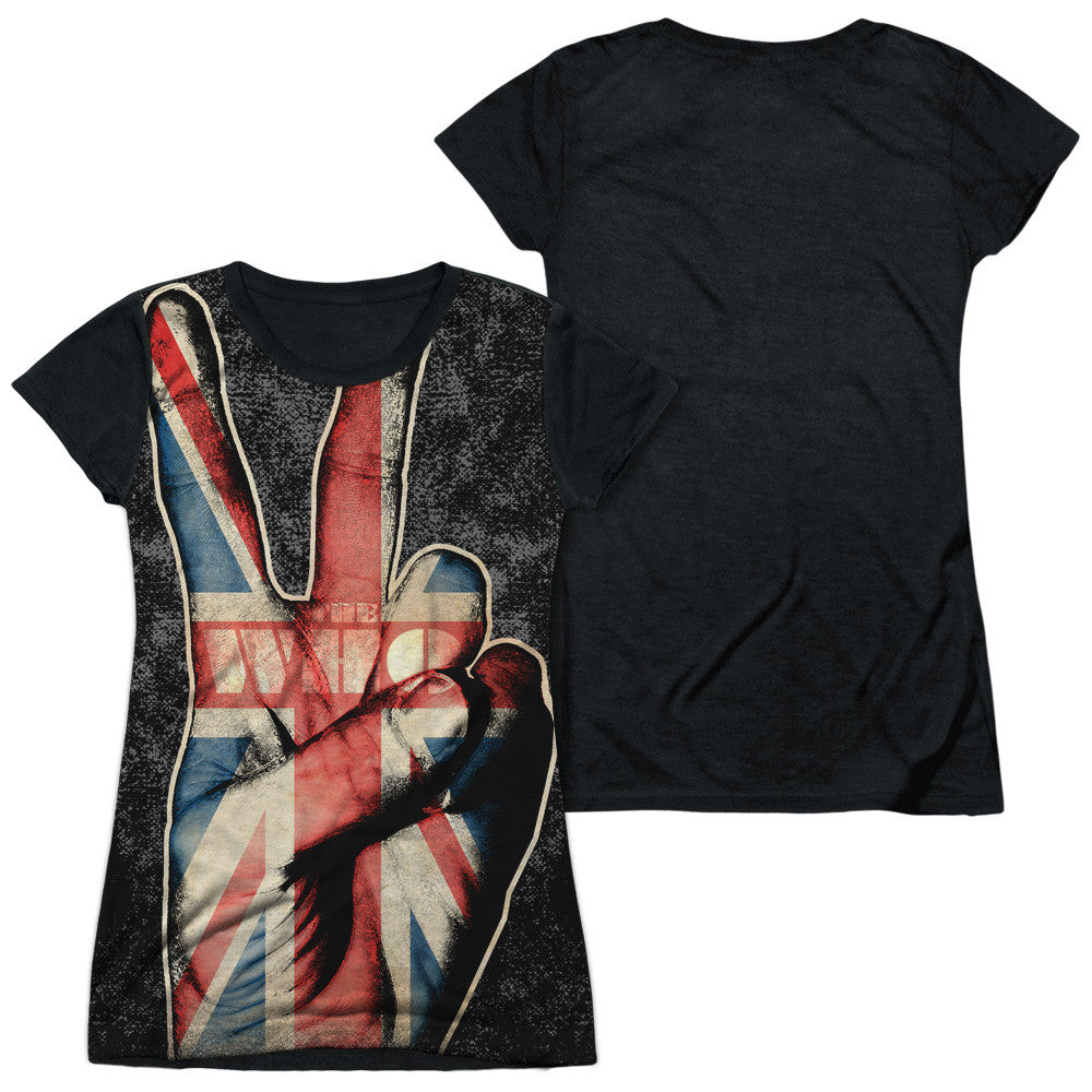 Junior Cap Sleeve 100% Poly Black Back