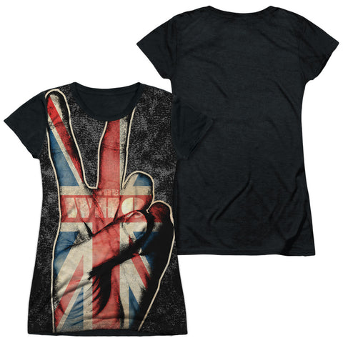 Junior Cap Sleeve 100% Poly Black Back