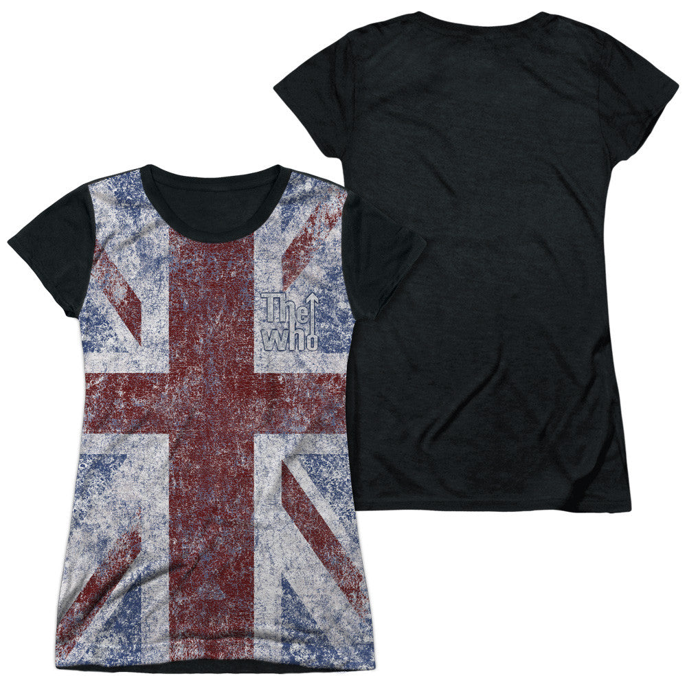 Junior Cap Sleeve 100% Poly Black Back