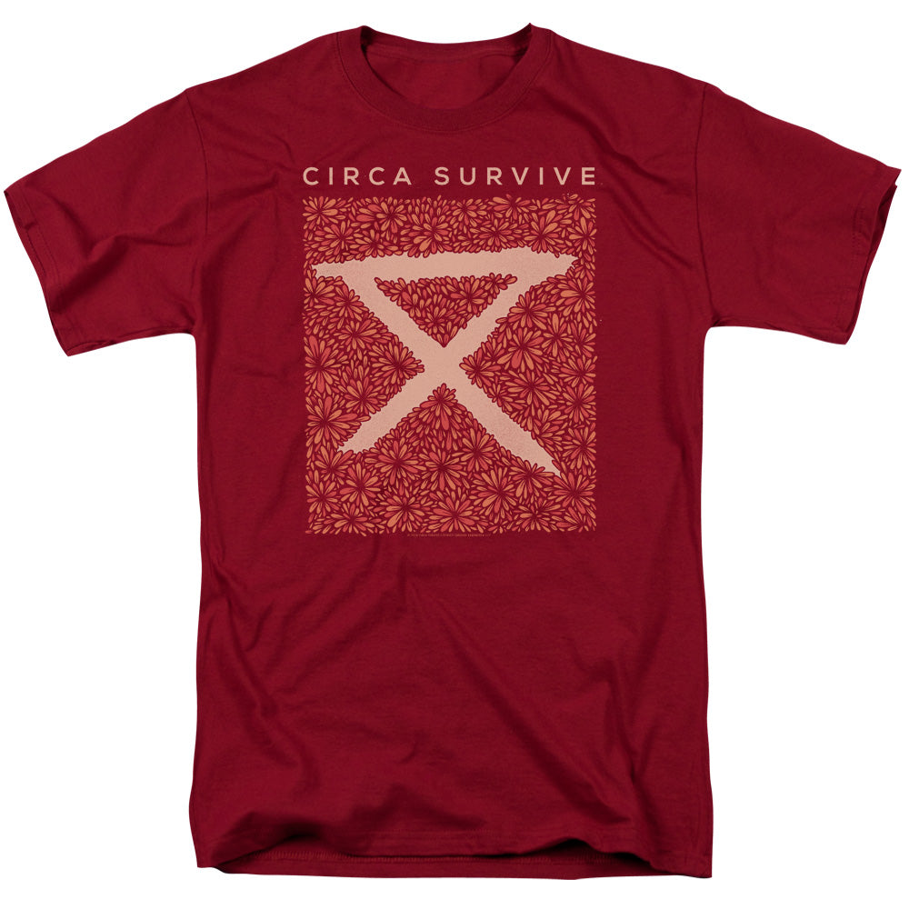 Circa Survive/floral-s/s Adult 18/1-cardinal