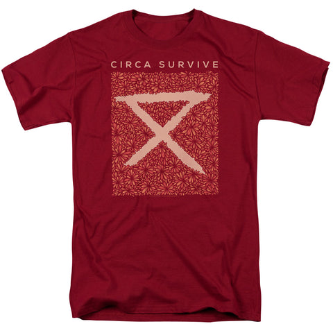 Circa Survive/floral-s/s Adult 18/1-cardinal