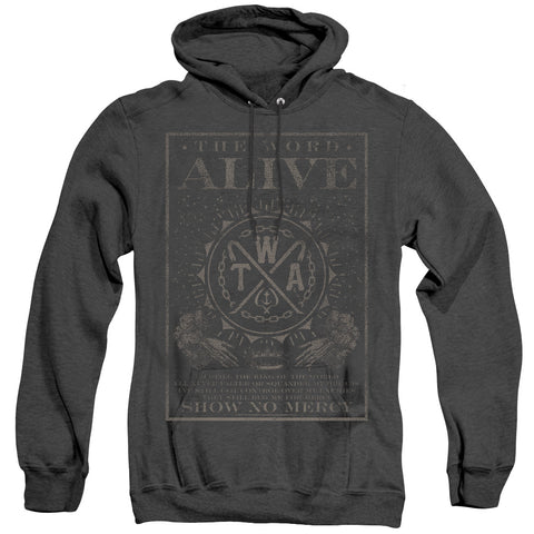 The Word Alive/show No Mercy-adult Heather Hoodie-black