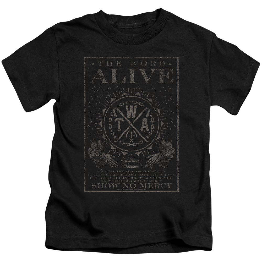 The Word Alive/show No Mercy-s/s Juvenile 18/1-black
